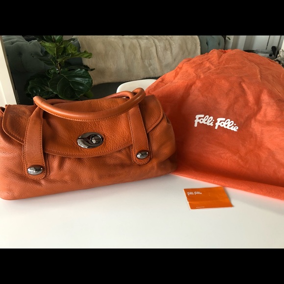 Folli Follie Orange handbag/small tote bag - Picture 1 of 6